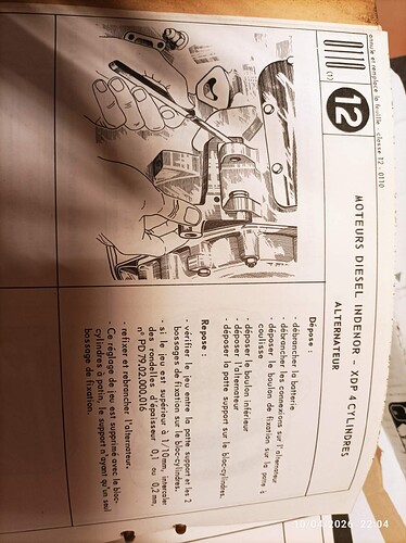 patte alternateurspéciale vieux blocs